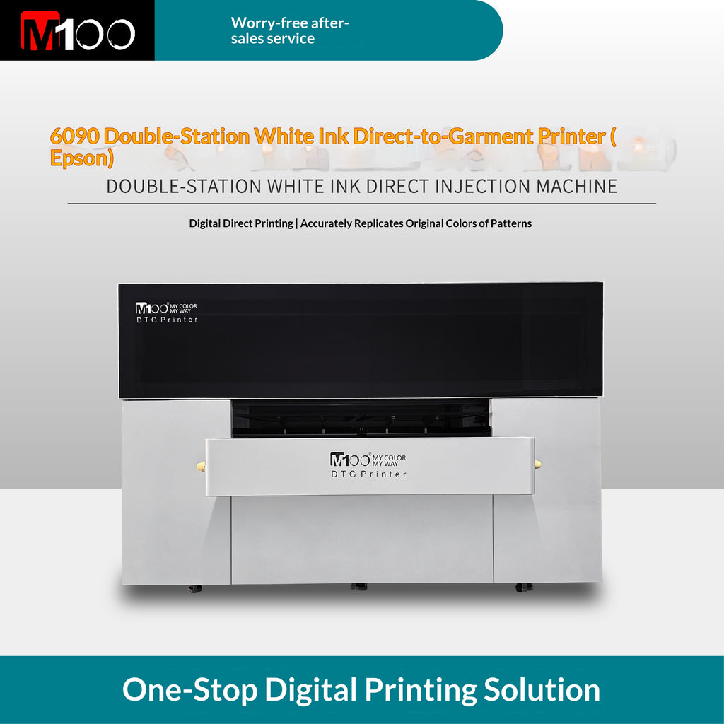 M100Pro6090DTG Double Workstation Printing Machine (ep4)