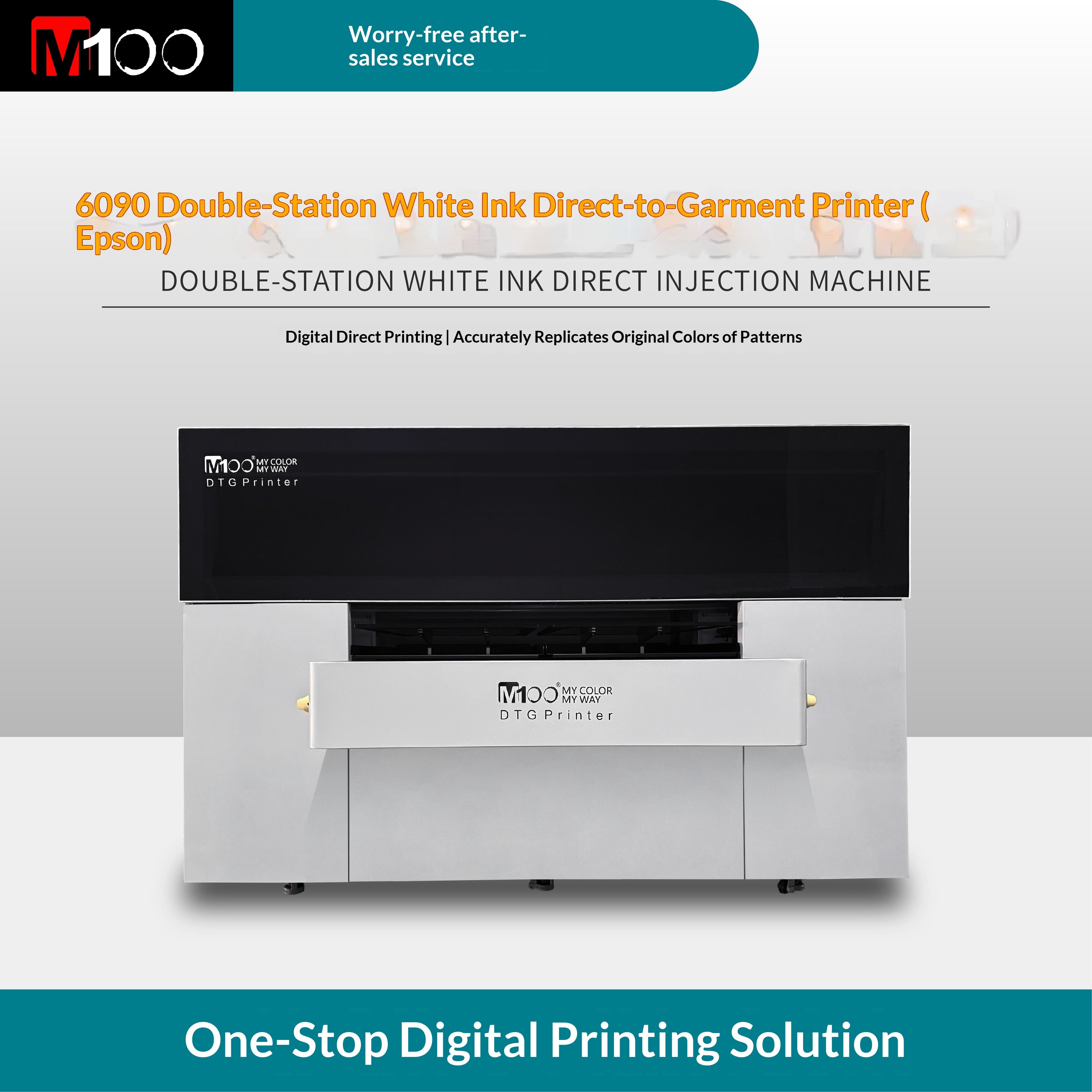 M100Pro6090DTG Double Workstation Printing Machine (ep4)