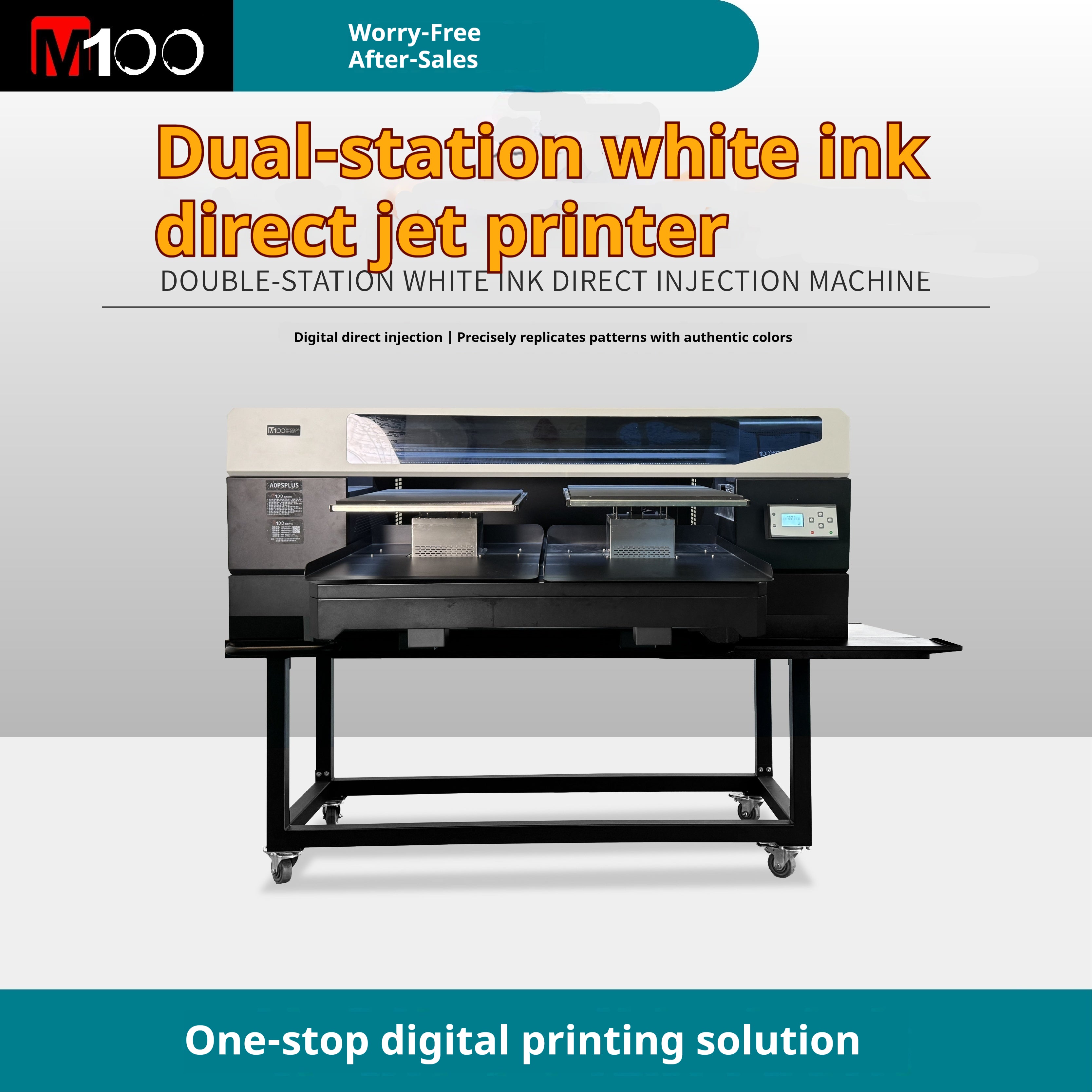 M100XC90 Four-head Dual-station White Ink Direct Printer