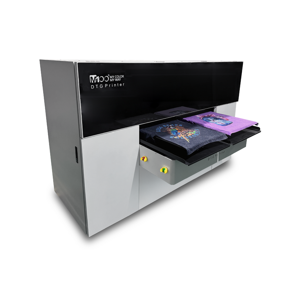 6090 Six-head Unprocessed Dual-Station White Ink Direct Printing Machine