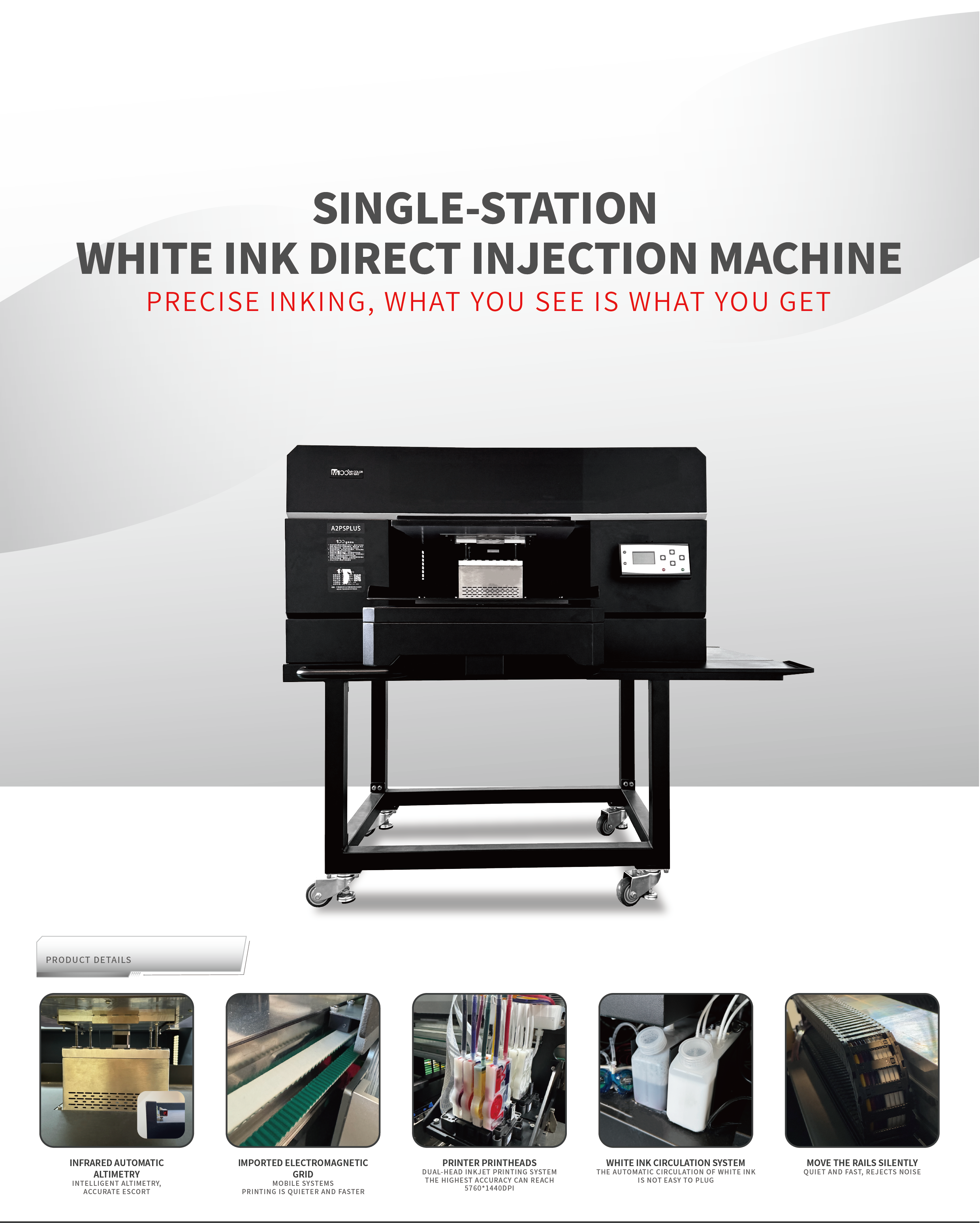 M100 single station DTG printer