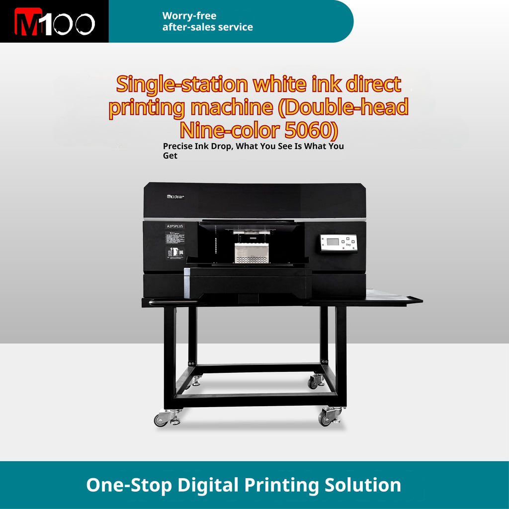 Single-station white ink direct printing machine (Double-head Nine-color 5060)