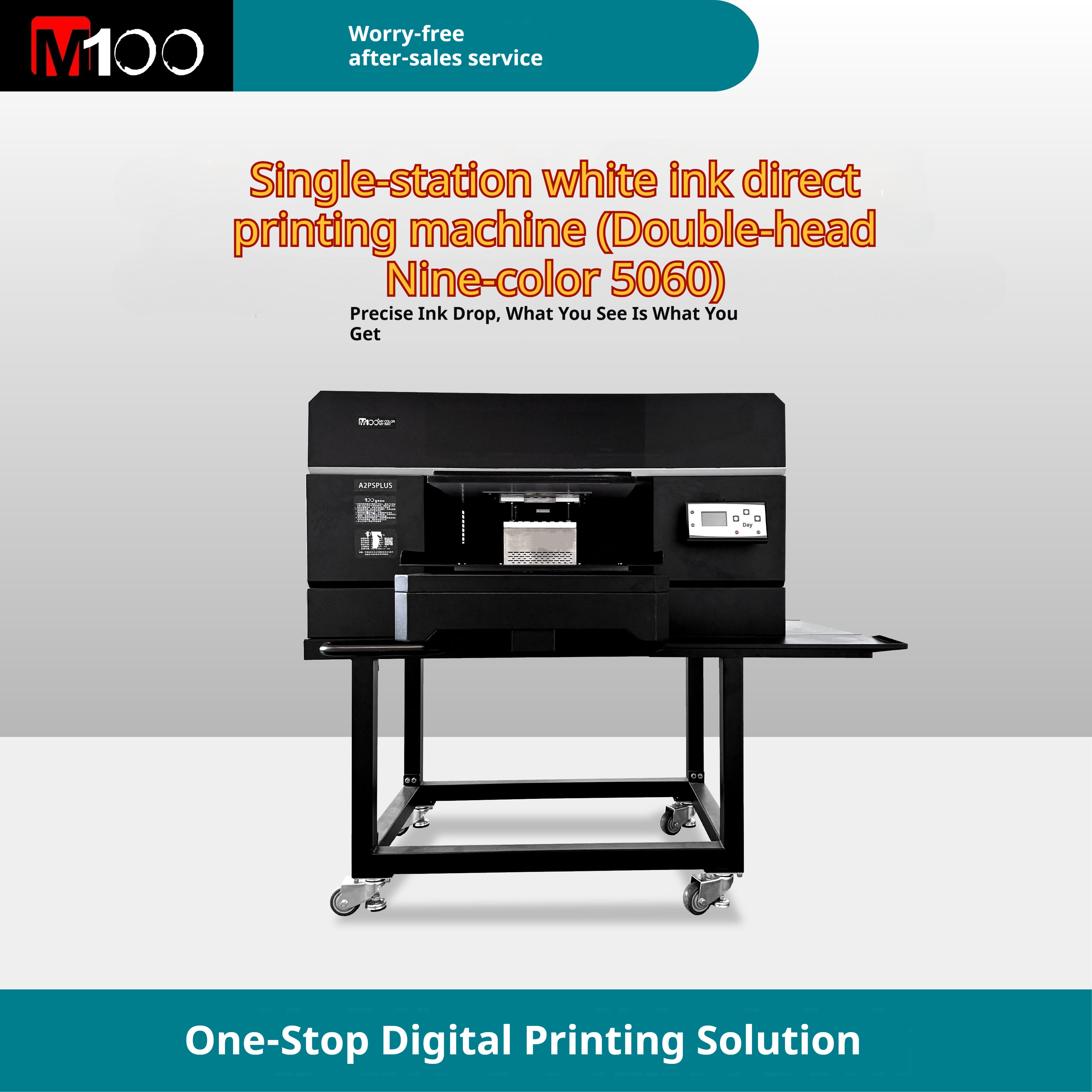 Single-station white ink direct printing machine (Double-head Nine-color 5060)